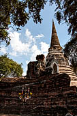 Ayutthaya, Thailand. Wat Phra Si Sanphet, in the foreground the ruins of the cross-shaped viharn at the west side of the site. 